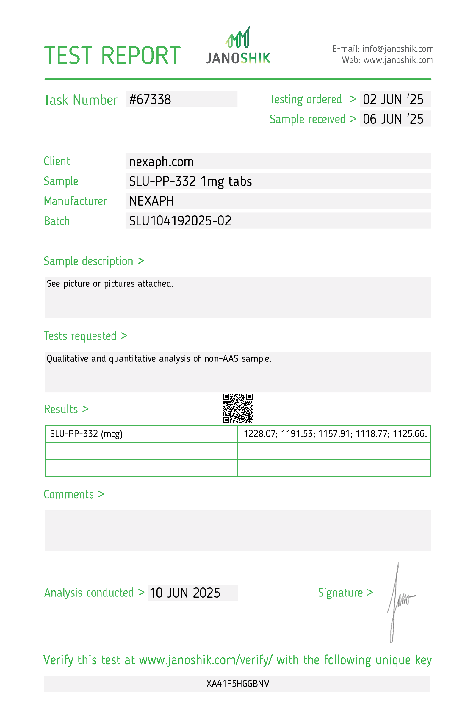 SLU-PP-332 1mg (100 tabs/bottle) - Image 2
