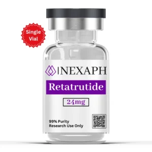 Retatrutide 24mg lyophilized research peptide vial – for in vitro use only