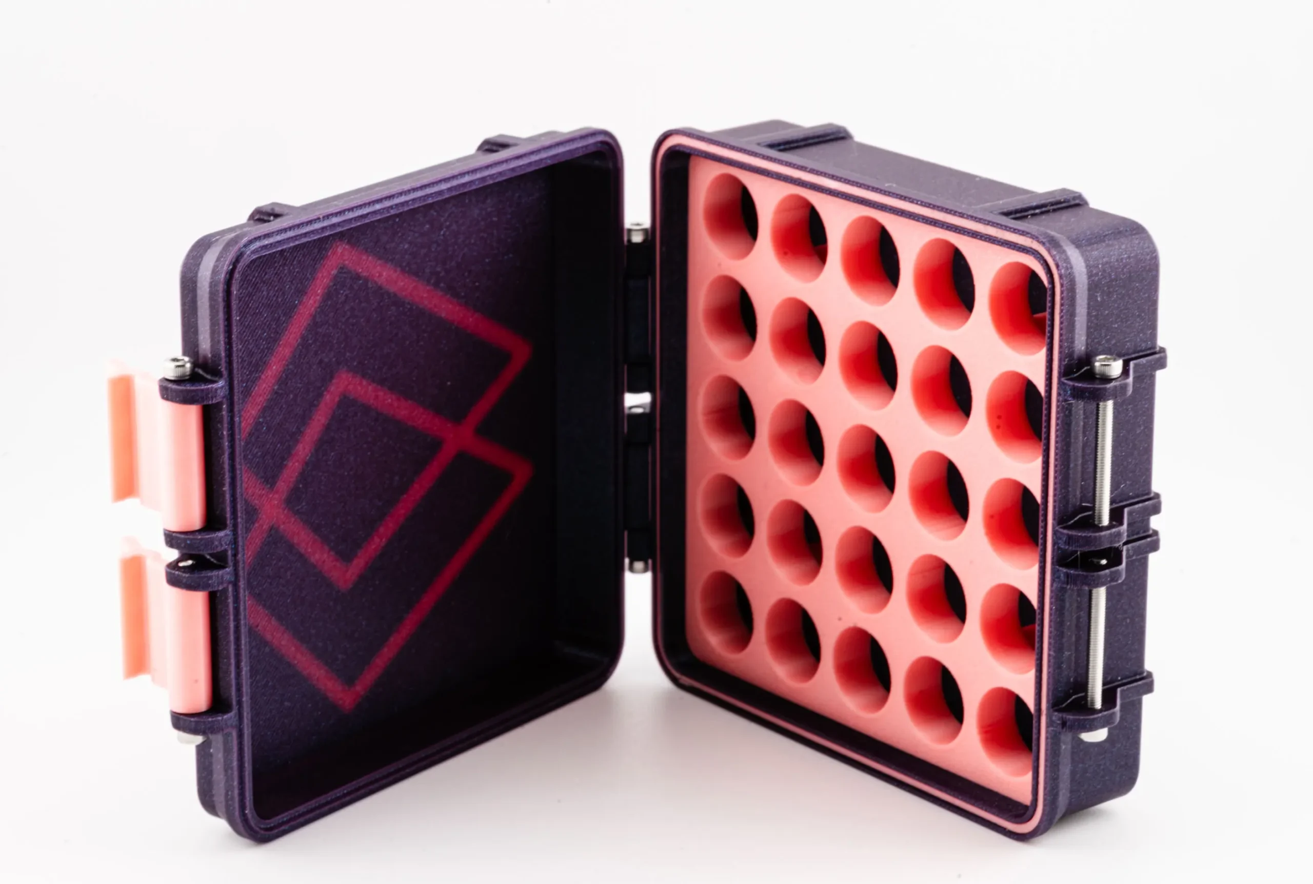 Nexaph Galaxy Purple & Pink Glow 3D-Printed Vial Case - Image 2