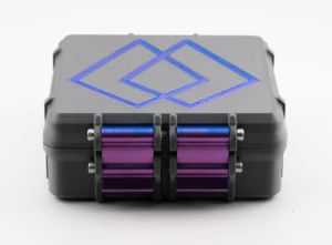 Nexaph Grey & Blue-Purple 3D-Printed Vial Case