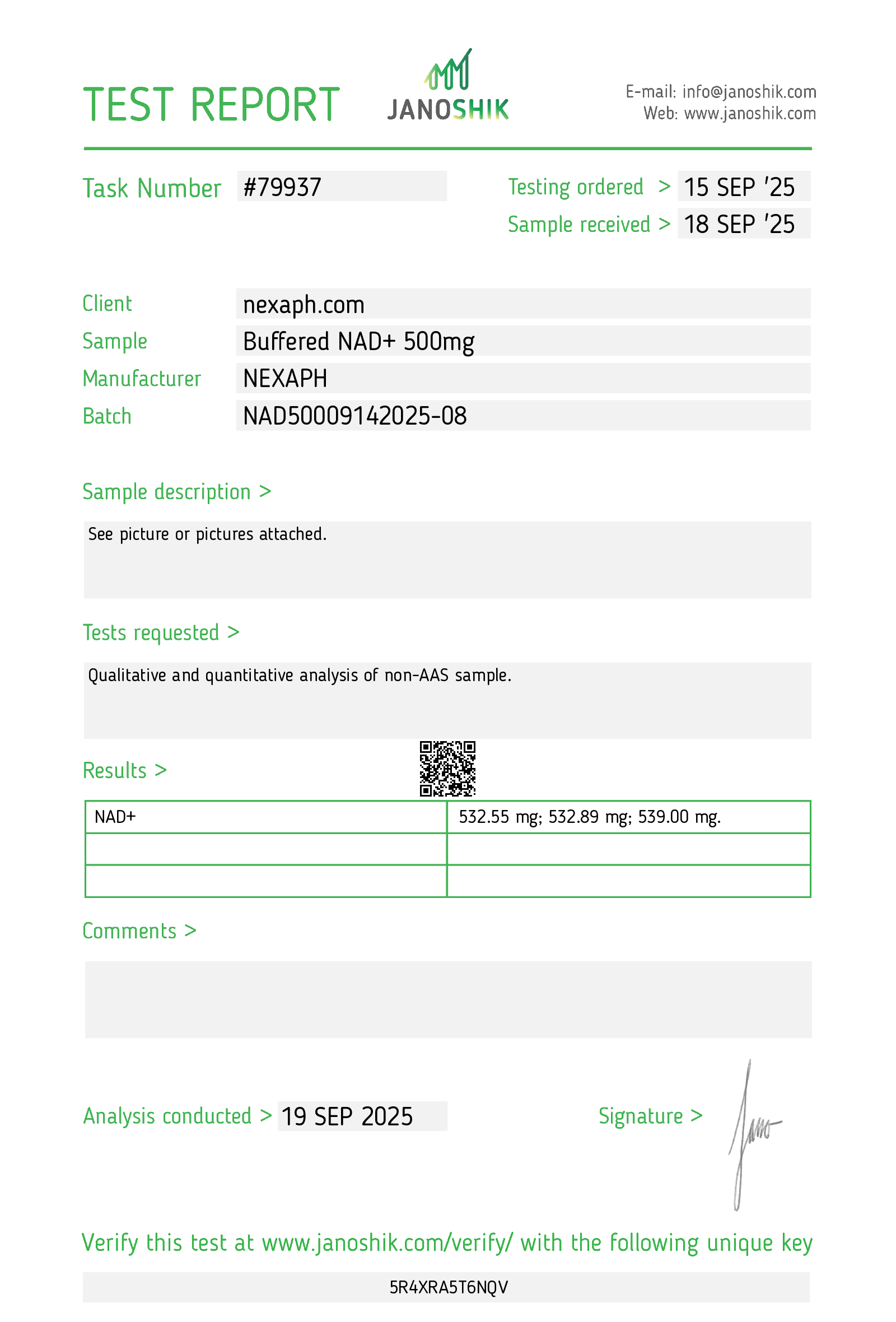 NAD+ 500mg Buffered (10 vials/kit) - Image 2